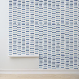 Watercolor Light Blue Spots, Infantile Style Wallpaper