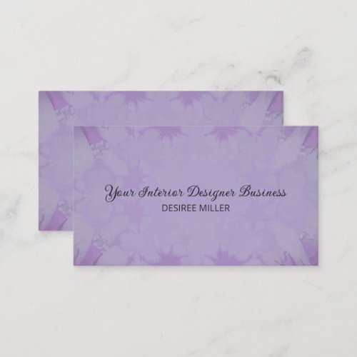 Watercolor Light Purple Antique Vintage Texture Business Card