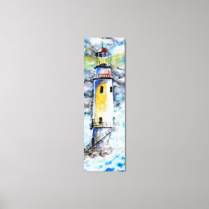 Watercolor - Lighthouse Canvas Print