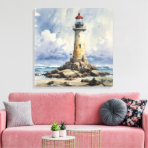 Watercolor Lighthouse