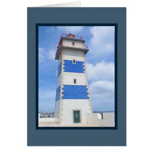 Watercolor lighthouse cards (Front)