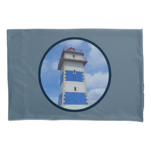 Watercolor lighthouse pillow case