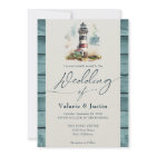 Watercolor Lighthouse Wedding