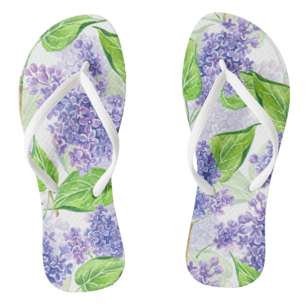 lilac flip flops