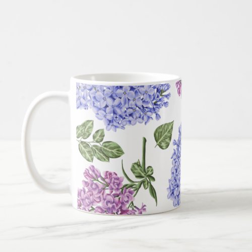 Watercolor Lilacs Purple Violet Coffee Mug