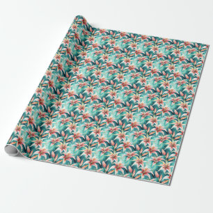 Watercolor Lily Flower Gift Wrap