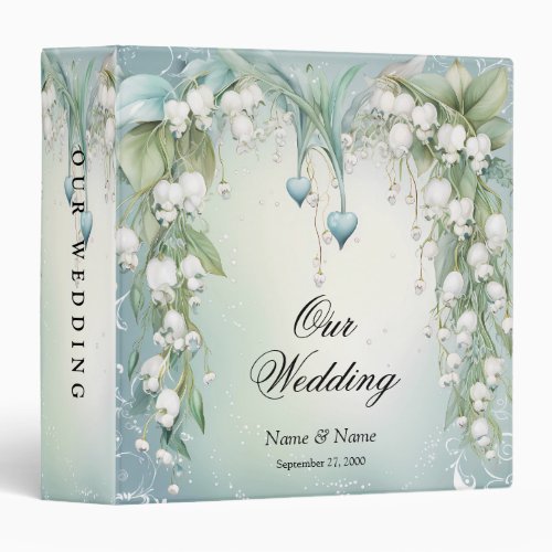 Watercolor Lily of the Valley Album Binder
