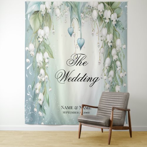 Watercolor Lily of the Valley Backdrop