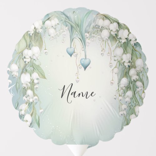 Watercolor Lily of the Valley Balloon