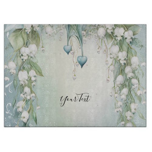 Watercolor Lily of the Valley Cutting Board