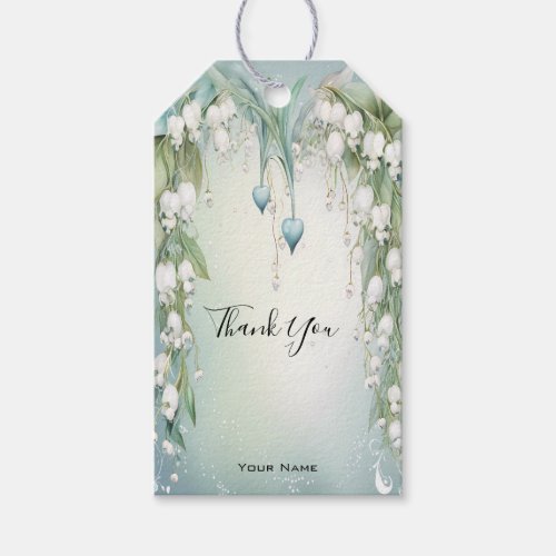 Watercolor Lily of the Valley Gift Tag