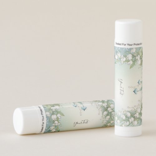 Watercolor Lily of the Valley Lip Balm