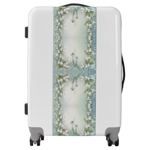 Watercolor Lily of the Valley Luggage