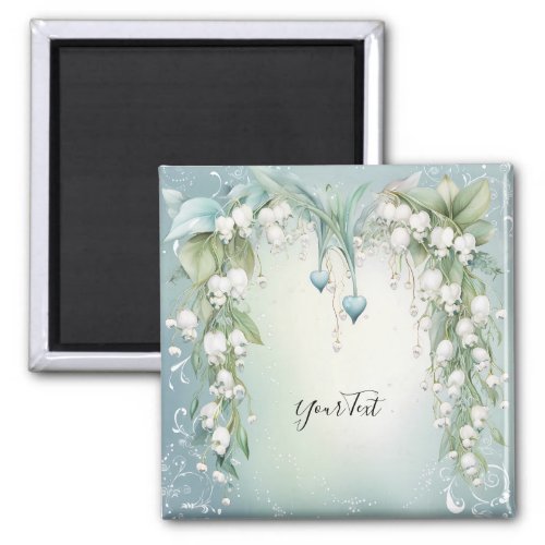 Watercolor Lily of the Valley Magnet