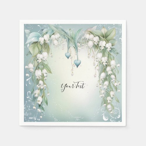 Watercolor Lily of the Valley Napkins