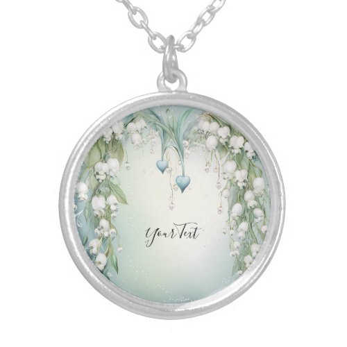 Watercolor Lily of the Valley Necklace