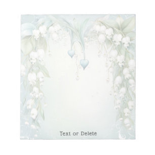 Watercolor Lily of the Valley Notepad