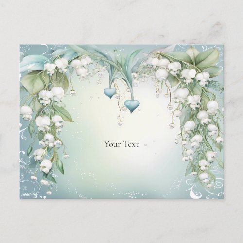 Watercolor Lily of the Valley Postcard