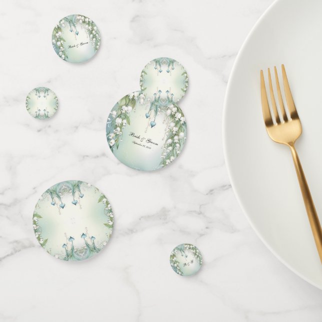 Watercolor Lily of the Valley Table Confetti (Group)