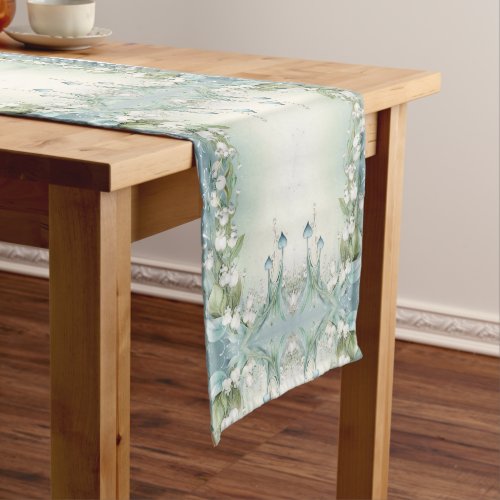 Watercolor Lily of the Valley Table Runner