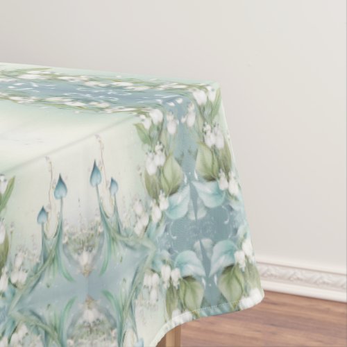 Watercolor Lily of the Valley Tablecloth