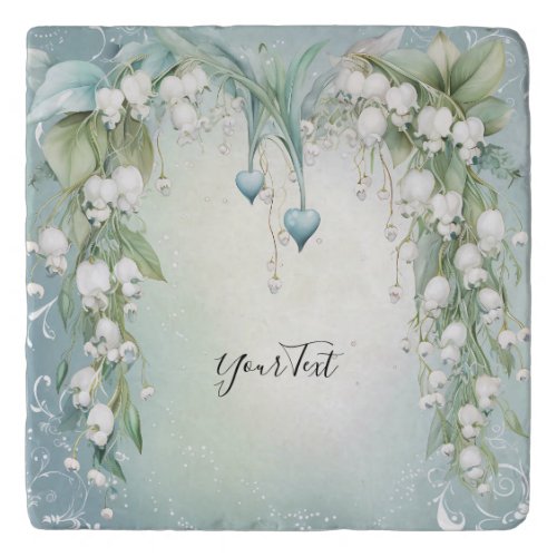 Watercolor Lily of the Valley Trivet