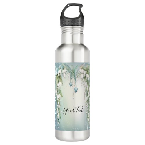 Watercolor Lily of the Valley Water Bottle