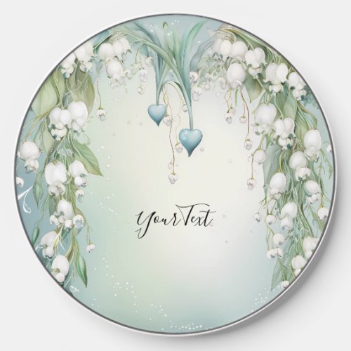 Watercolor Lily of the Valley Wireless Charger