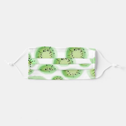 Watercolor Lime Green Kiwi Adult Cloth Face Mask