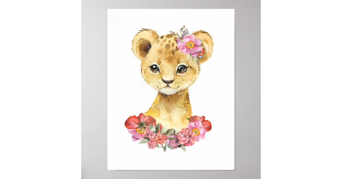 Kids Cute little Princess & Lion Cubs T-shirt Birthday Gift Idea