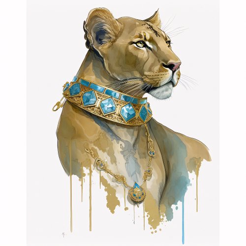 Watercolor Lioness 4 T_Shirt
