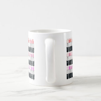 Watercolor lipsticks coffee mug