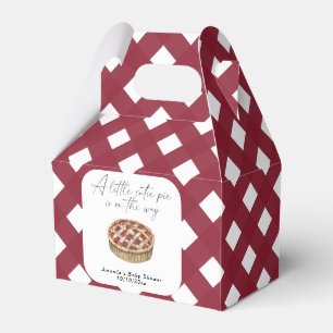 Watercolor little cutie pie baby shower  favor boxes
