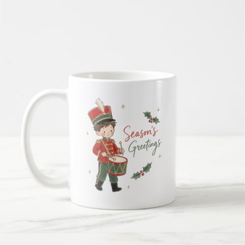 Watercolor Little Drummer Boy Coffee Mug