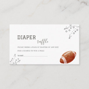 Watercolor Little fisherman baby shower diaper ra Enclosure Card