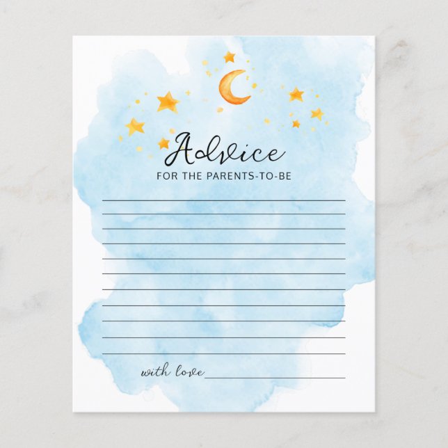 Watercolor Little Lion Its a Boy Avice Games (Front)