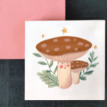 Watercolor Little Red Mushroom Cute Faux Canvas Print<br><div class="desc">Watercolor Little Mushroom</div>