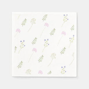 Watercolor Little Wildflower Napkins