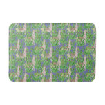 Watercolor Llama &amp; Catus Pattern Bath Mat