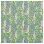 Watercolor Llama &amp; Catus Pattern Fabric