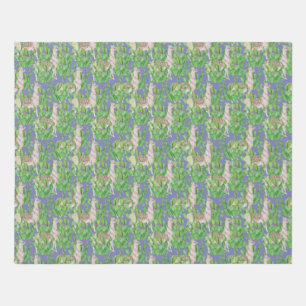 Watercolor Llama & Catus Pattern Rug