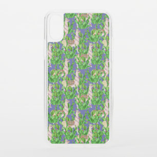 Watercolor Llama & Catus Pattern iPhone XS Case