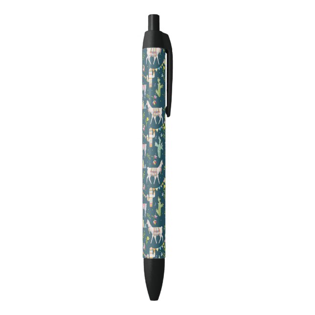 Watercolor Llama Flag Pattern Pen (Bottom (Vertical))