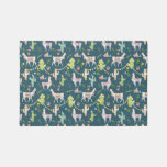 Watercolor Llama Flag Pattern Rug