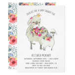 Watercolor Llama Mamma Baby Shower Invitation