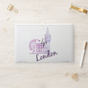 Watercolor London Big Ben HP Laptop Skin – Artist