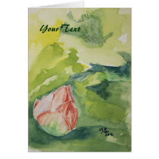 Watercolor Lotus Card