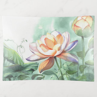 Watercolor Lotus Trinket Tray