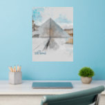 Watercolor Louvre Paris Wall Decal – French Art<br><div class="desc">Watercolor Louvre Paris Wall Decal – French Art Museum Illustration, Elegant Parisian Home Decor Bring a touch of Parisian charm and French elegance into your space with this Watercolor Drawing of the Louvre Museum in Paris, France 🇫🇷. This beautifully detailed wall decal captures the romantic atmosphere of Paris and the...</div>