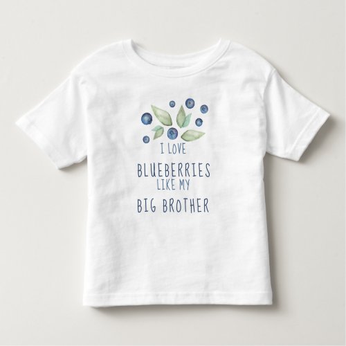 Watercolor Love Blueberries  Toddler T_shirt